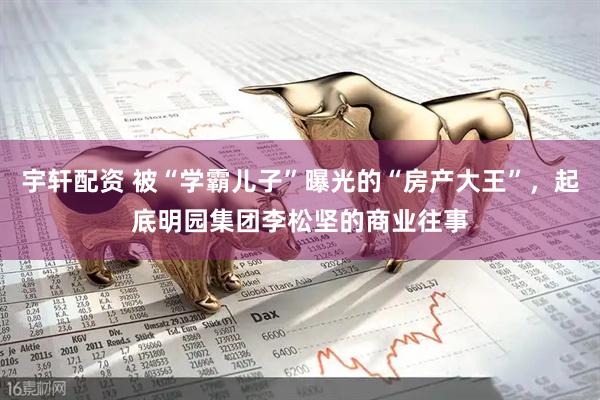 宇轩配资 被“学霸儿子”曝光的“房产大王”，起底明园集团李松坚的商业往事